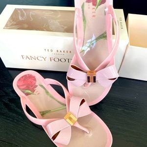 Ted Baker Jelly Bow Flip Flops